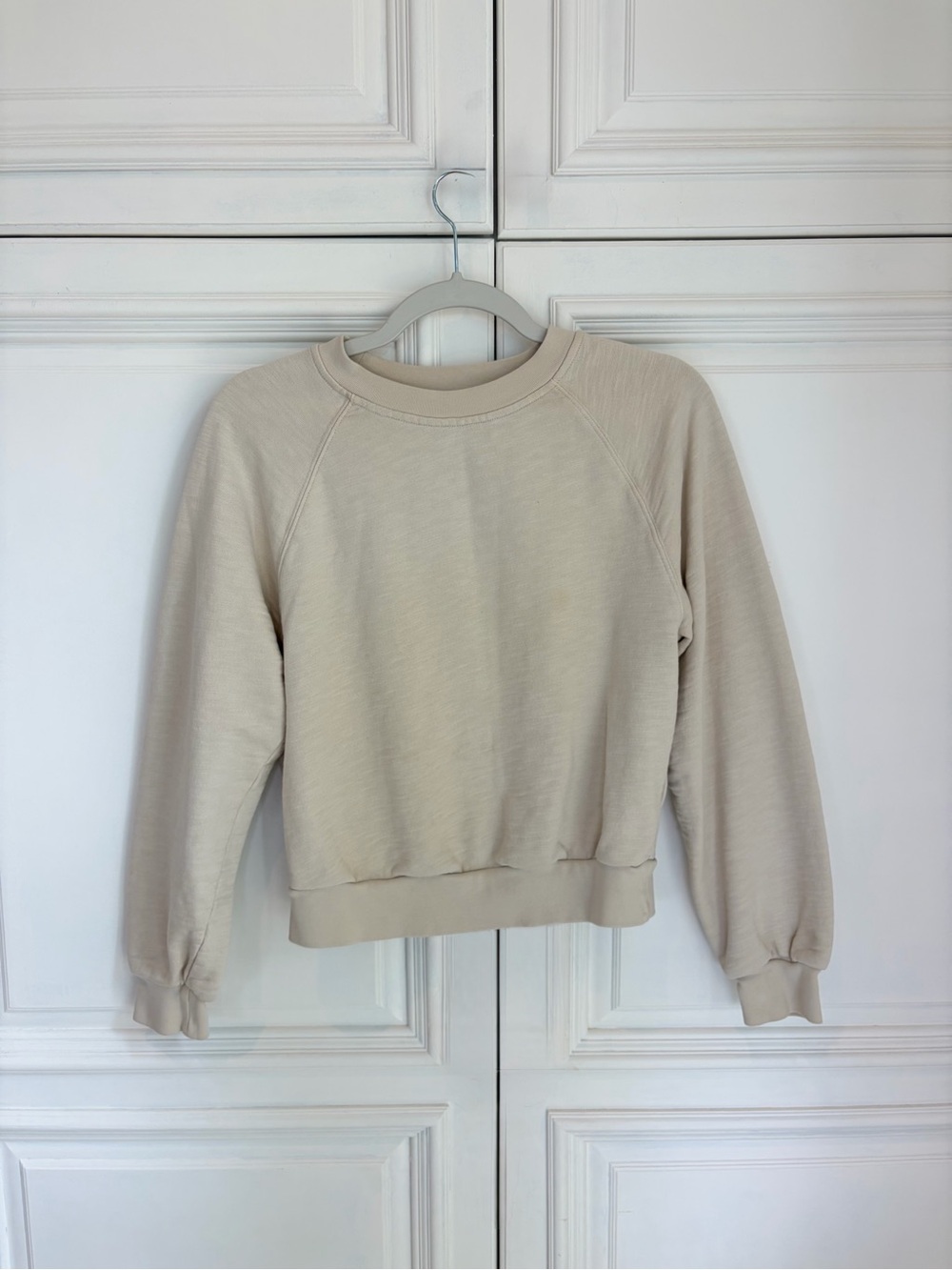 Madewell MWL Light Beige Crewneck Sweatshirt
